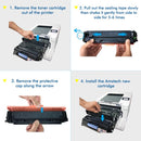 TRUE IMAGE 5-Pack Compatible Toner Cartridge for HP 202A CF500A Work with HP Color Laserjet Pro MFP M281fdw M281cdw M254dw M281fdn M254dn M254nw M281 M254 Printer Ink (Black,Cyan,Yellow,Magenta)