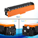 TRUE IMAGE 5-Pack Compatible Toner Cartridge for HP 202A CF500A Work with HP Color Laserjet Pro MFP M281fdw M281cdw M254dw M281fdn M254dn M254nw M281 M254 Printer Ink (Black,Cyan,Yellow,Magenta)