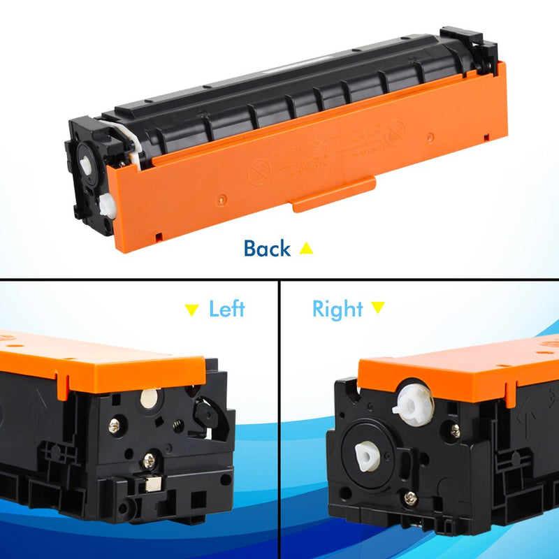 TRUE IMAGE 5-Pack Compatible Toner Cartridge for HP 202A CF500A Work with HP Color Laserjet Pro MFP M281fdw M281cdw M254dw M281fdn M254dn M254nw M281 M254 Printer Ink (Black,Cyan,Yellow,Magenta)