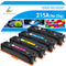 True Image Compatible Toner Cartridge for HP W2310A W2311A W2312A W2313A 215A MFP M182nw M183fw M182 M183 M155 Printer Ink(Black Yellow Cyan Magenta 4-Pack)