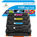 410X Toner Cartridge 4-Pack Compatible for HP 410X CF410X 410A CF410A Color Laserjet Pro MFP M477fnw M477fdw M477fdn M452dn M452nw M452dw M477 M452 M377 Printer Ink (Black Cyan Yellow Magenta)