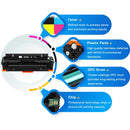 410X Toner Cartridge 4-Pack Compatible for HP 410X CF410X 410A CF410A Color Laserjet Pro MFP M477fnw M477fdw M477fdn M452dn M452nw M452dw M477 M452 M377 Printer Ink (Black Cyan Yellow Magenta)