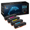 Compatible Toner Cartridge for HP 202X (HP CF500X CF501X CF502X CF503X) 4-Pack colors toner