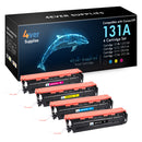 Compatible Toner Cartridge for HP CF210X/Cartridge 131IIK, CF211A/Cartridge 131C, CF212A/Cartridge 131Y, CF213A/Cartridge 131M, 4-Pack colors toner