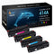 Compatible Toner Cartridge for HP Colors W2020A W2021A W2022A W2023A (HP 414A) 4-Pack colors toner