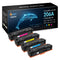Compatible Toner Cartridge for HP 206A (HP W2110A W2111A W2112A W2113A) 4-Pack colors toner