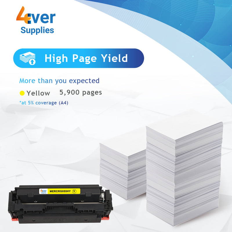 Compatible Toner Cartridge for Canon Cartridge 055H Yellow